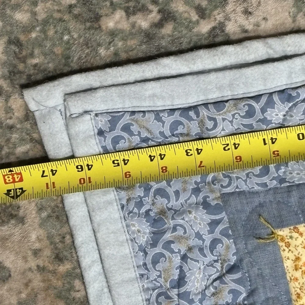 Handmade Vintage Scrap Quilt 88 x 92 – Unique Patchwork – Cottage/Primitive